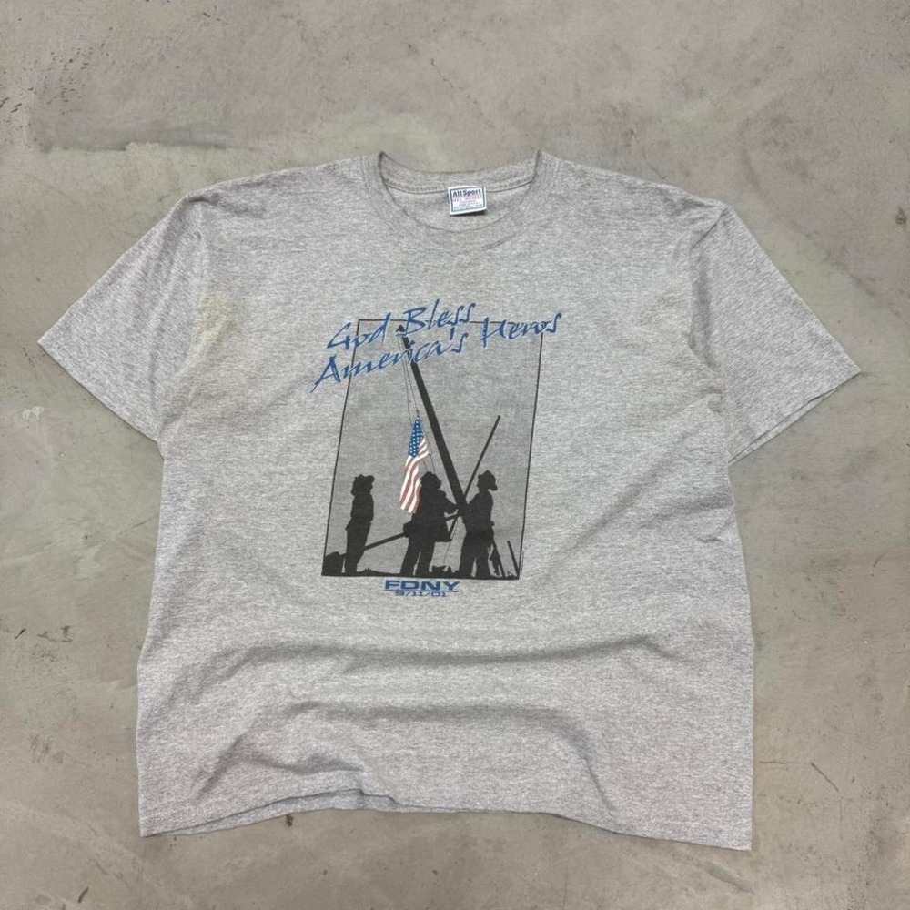 2000s Grey FDNY 9/11 Tee
